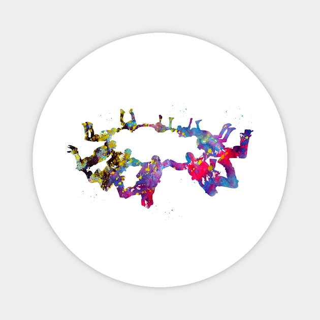 Team Group Skydiver Magnet by erzebeth